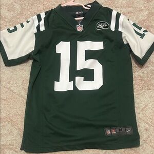 Nike Green and White Tim Tebow, Youth Jets Jersey